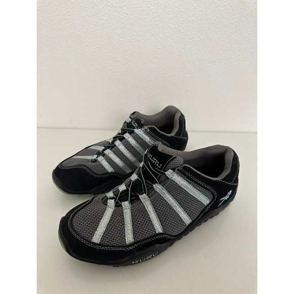 KURU Chicane Shoes Black Delirium Low Top Walking Shoes Sz 10 Leather Orthopedic - Picture 3 of 9